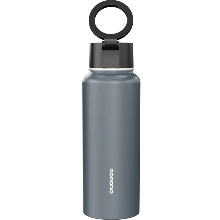 Porodo Lifestyle Magnetic Mount Water Bottle - 1000 ml Built-In Straw