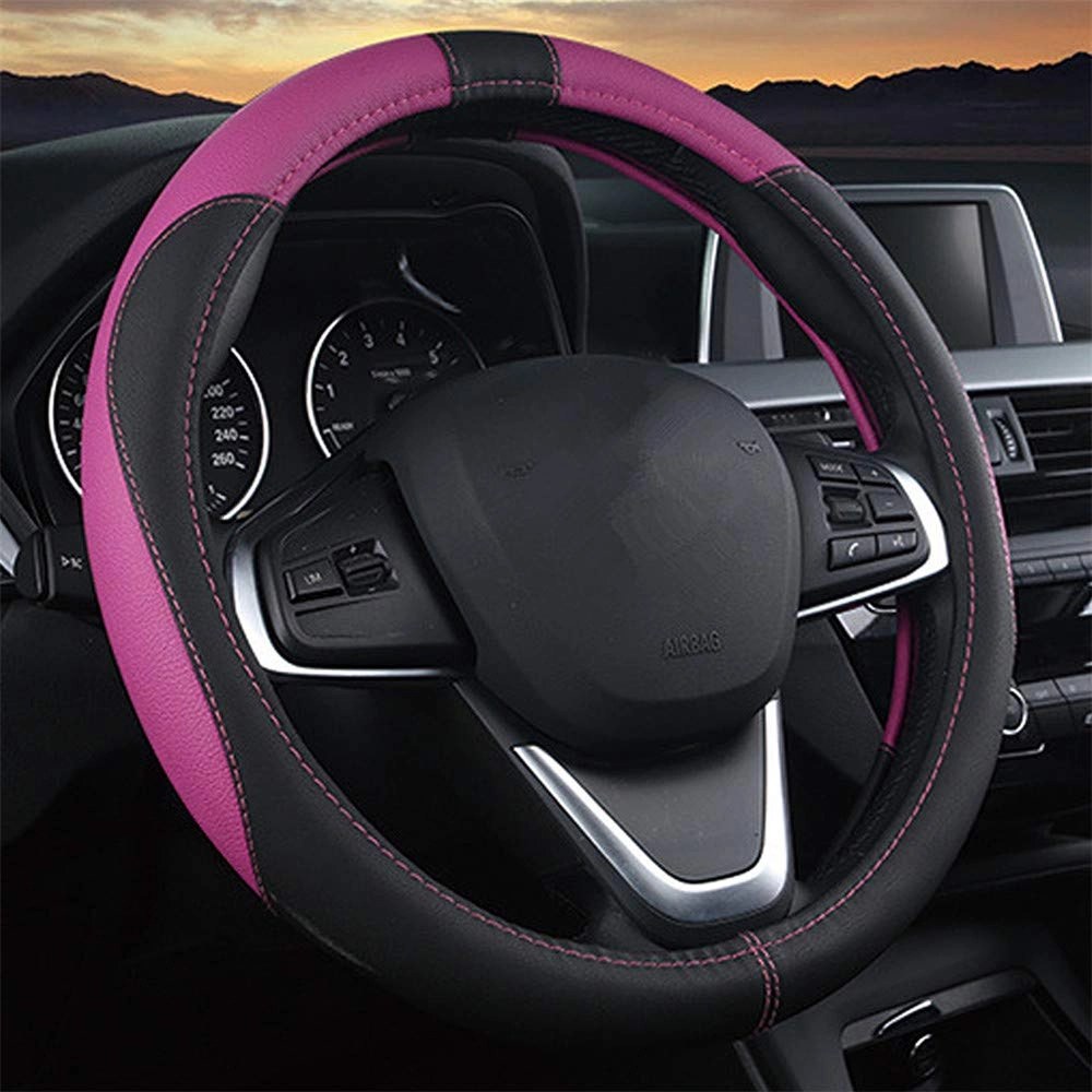 Leather Car Steering Wheel Covers
