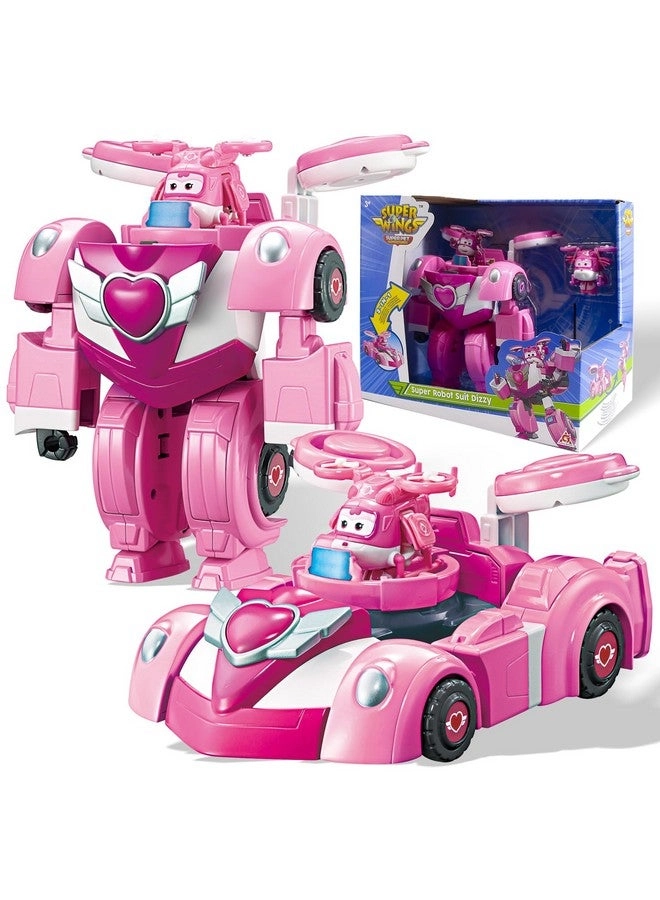 SUPER WINGS Super Robot - 2 in 1 Racing Car-Robot + Mini Dizzy
