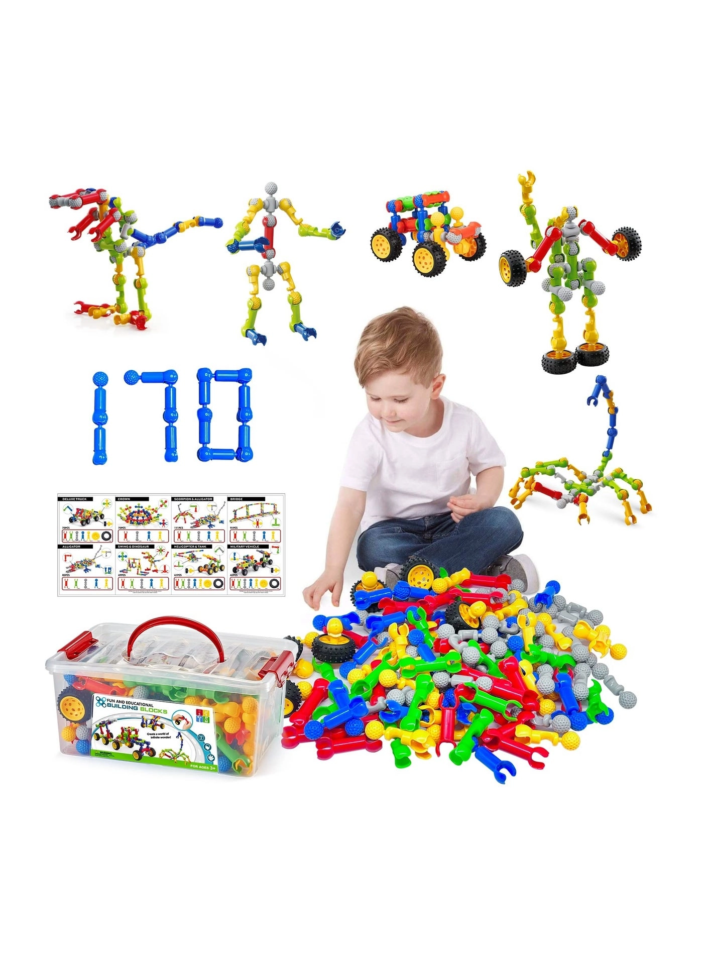 STEM Building Toys - 170 pcs