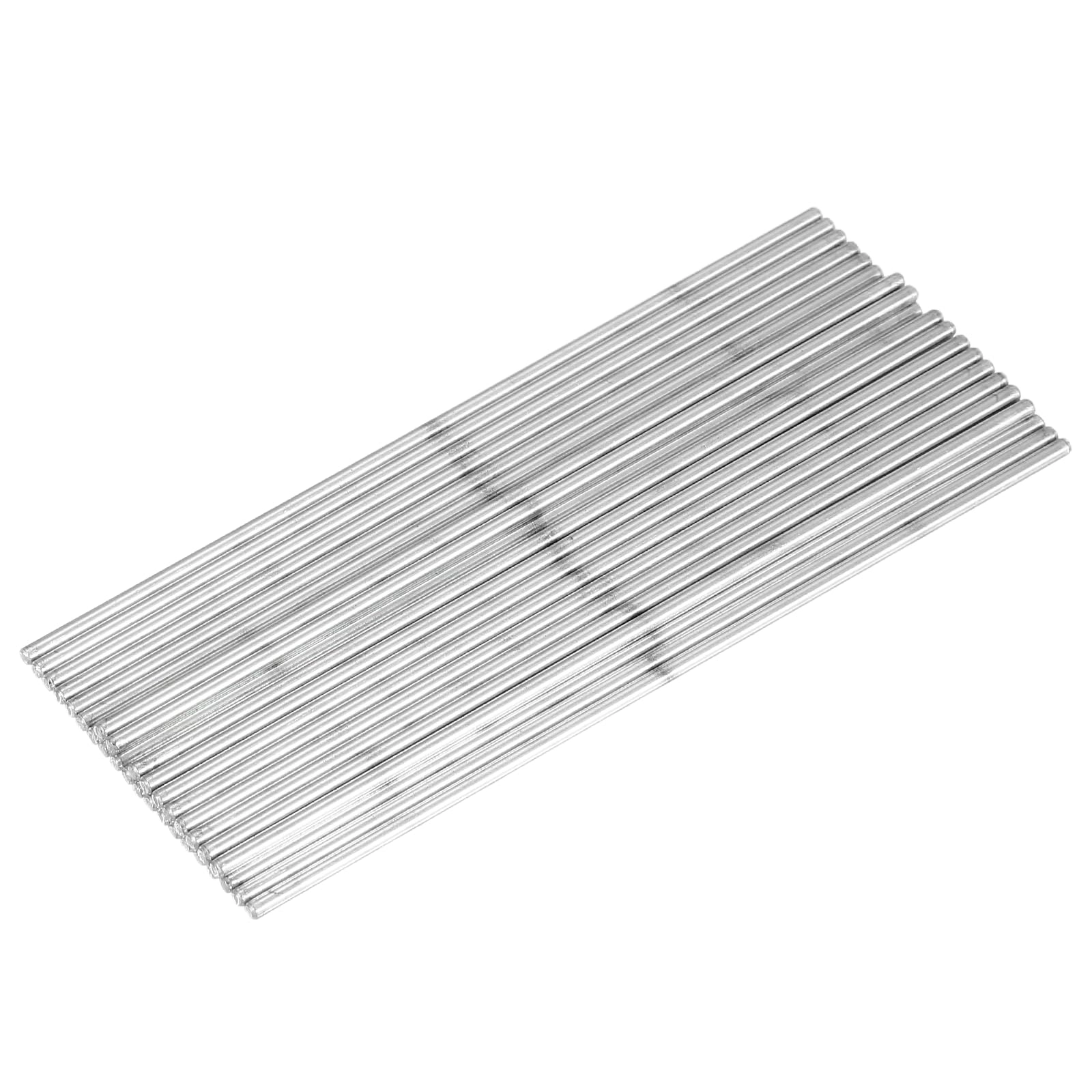 SourcingMap Round Rod Axles - 30pcs 2.5 x 130mm Silver