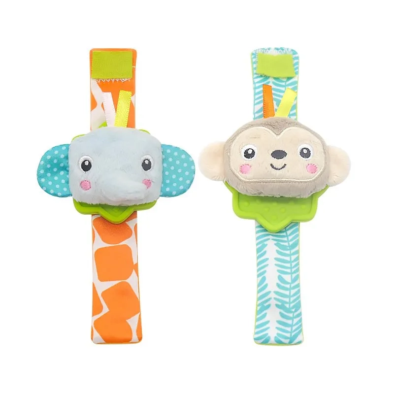 Wrist Rattle & Foot Finder Socks - 1+ Animal designs