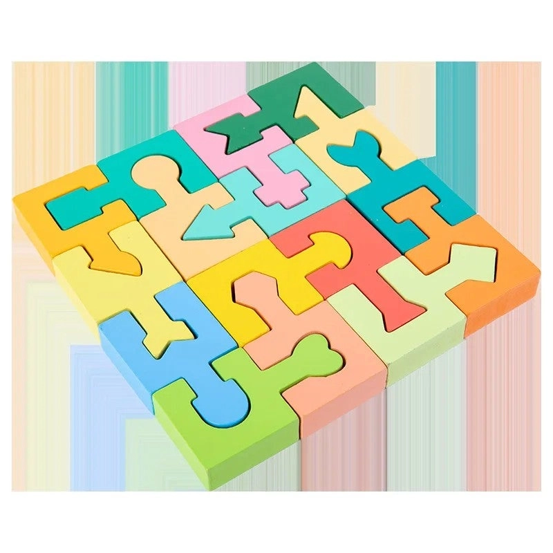 Bluejw Shape Sorting Building Blocks Set