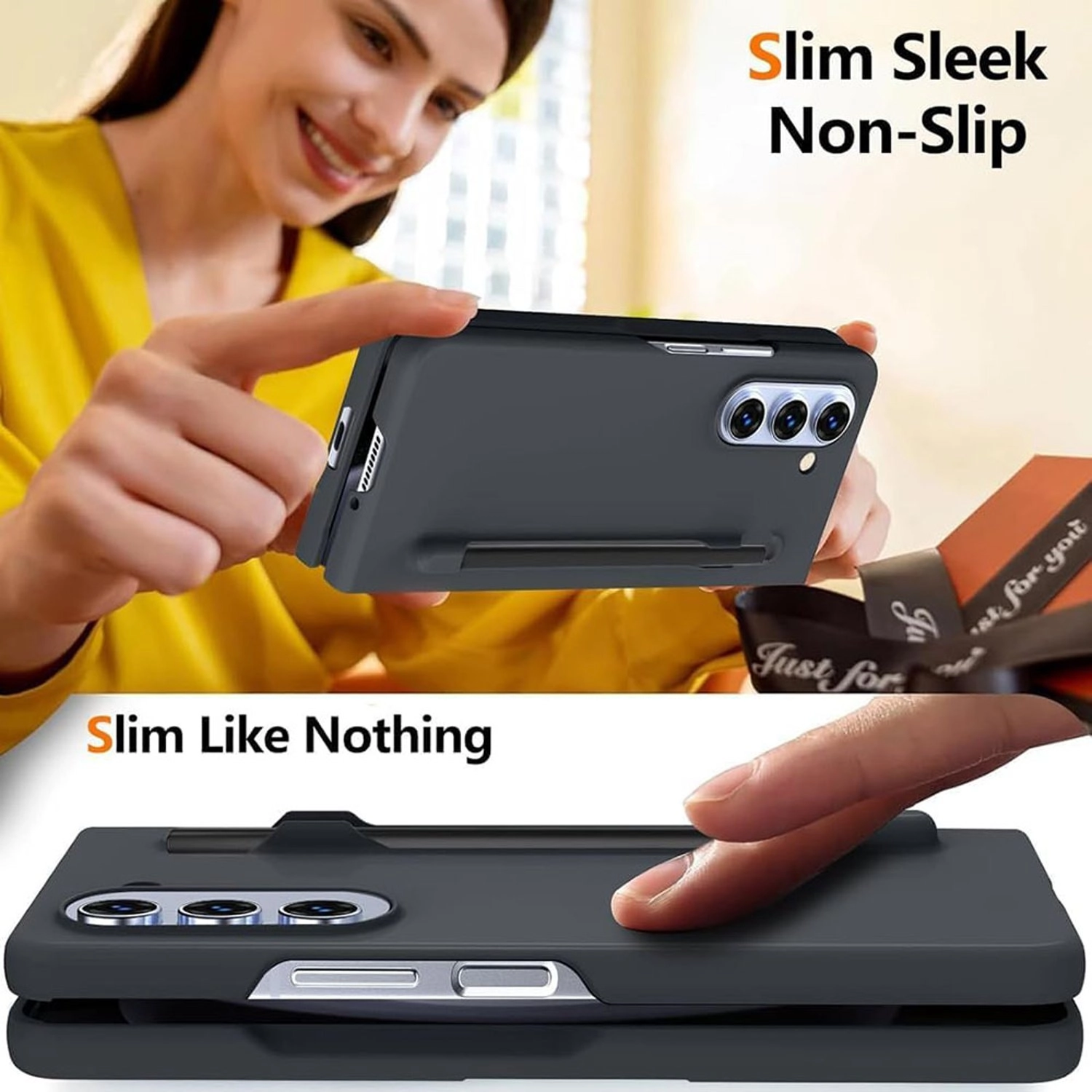 Case Black for Samsung Galaxy Z Fold 6