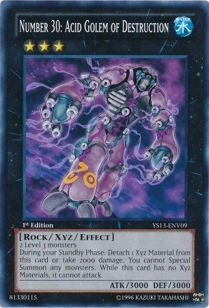 Konami Number 30: Acid Golem of Destruction - YS13-ENV09 1st Edition