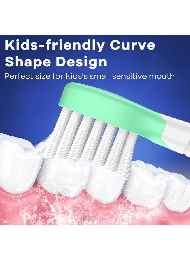 Kids Toothbrush Heads - Compatible with Philips Sonicare Soft 8 Pack