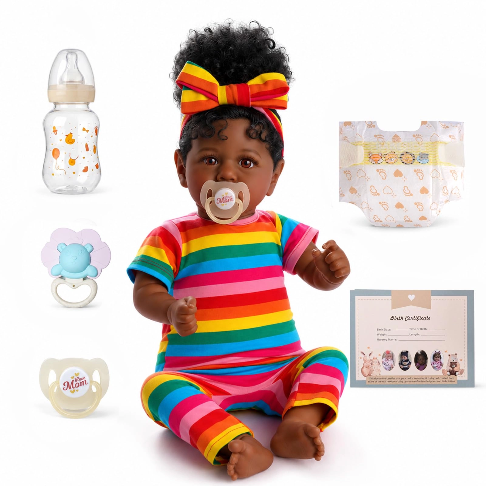 JIZHI Reborn Baby Doll - 20 Inch Soft Body Ages 3+ Gift Set