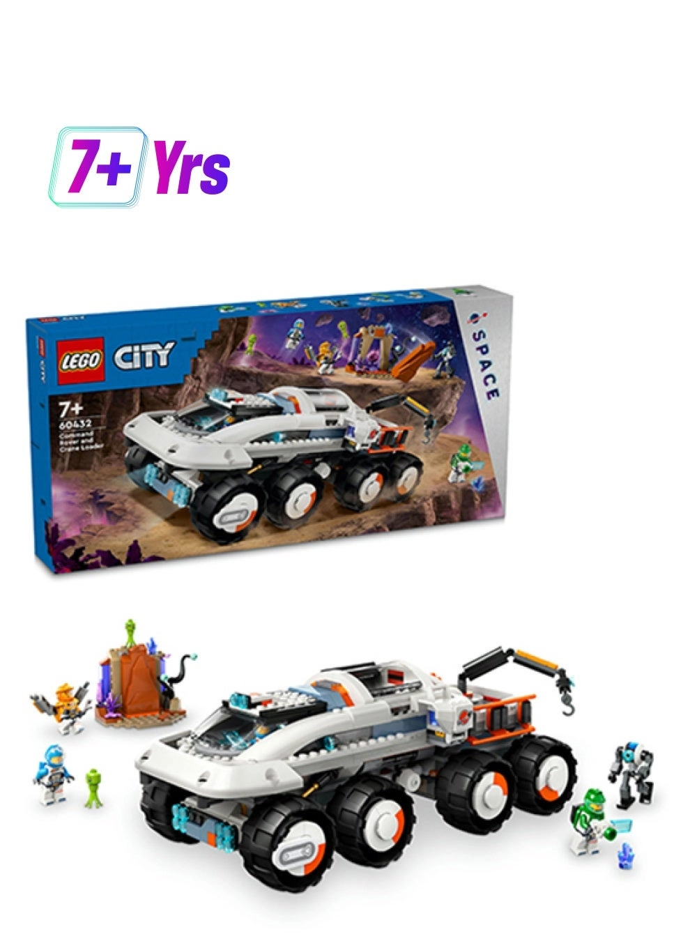LEGO City Space Command Rover and Crane Loader (60432)