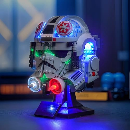 Light Kit for LEGO 75429 AT-AT Driver Helmet - Copper Line