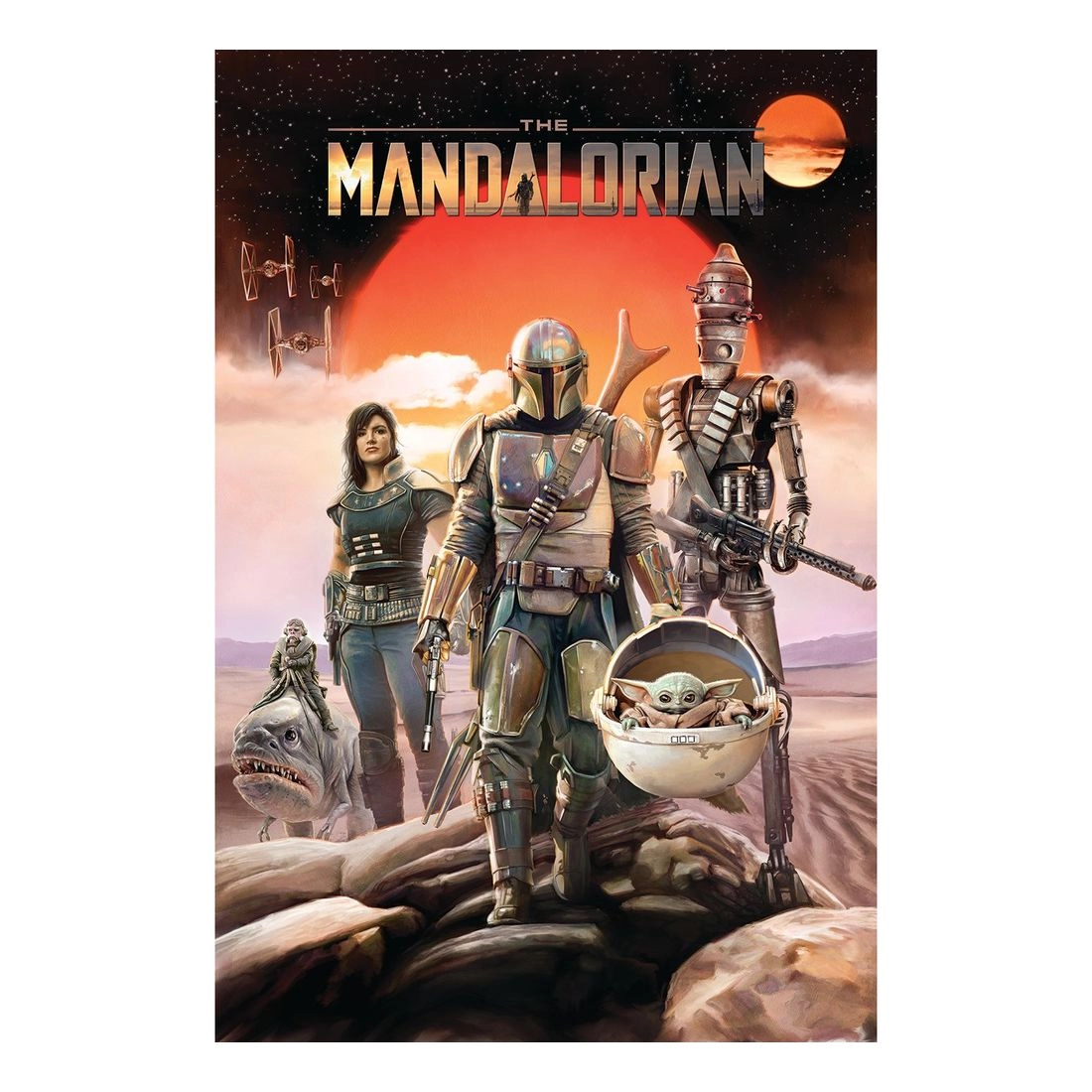 PYRAMID POSTERS Star Wars The Mandalorian Group Maxi Poster - high quality gsm paper 61 x 91.5 cm