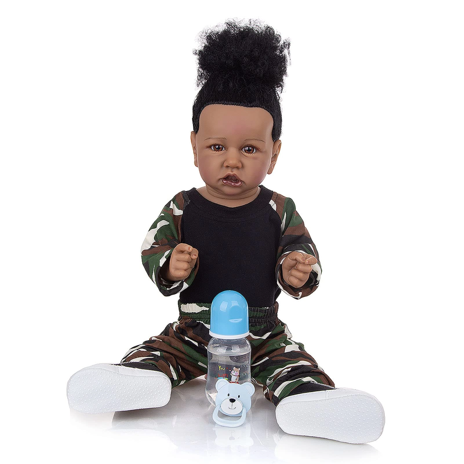 Reborn Baby Doll - 22 Inch Vinyl Brown Eyes