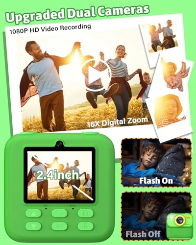 Kids Camera - Instant Print Thermal 48MP