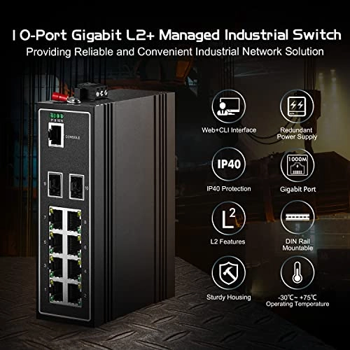 10 Port Gigabit Managed - 8-ports