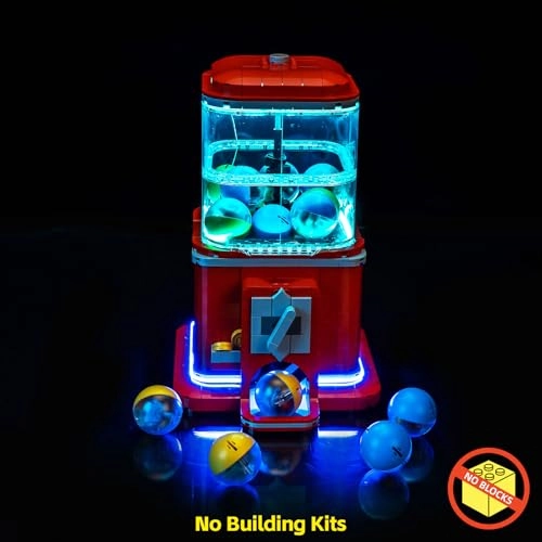 LED Light Set Compatible with Lego 21358 Minifigure Vending Machine - Standard Version Battery Powered