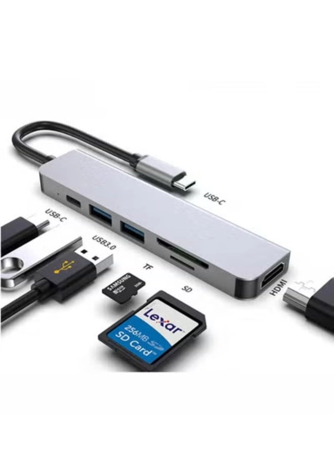 GULFLINK USB-C Hub - 6 in 1 4K USB 3.0