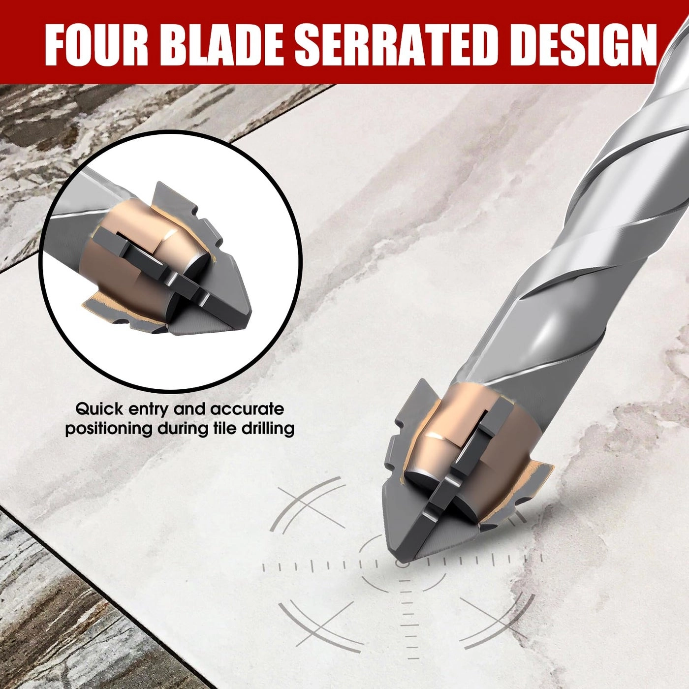 Eccentric Drill Bits - Carbide 12-Piece (5/32"-1/2")