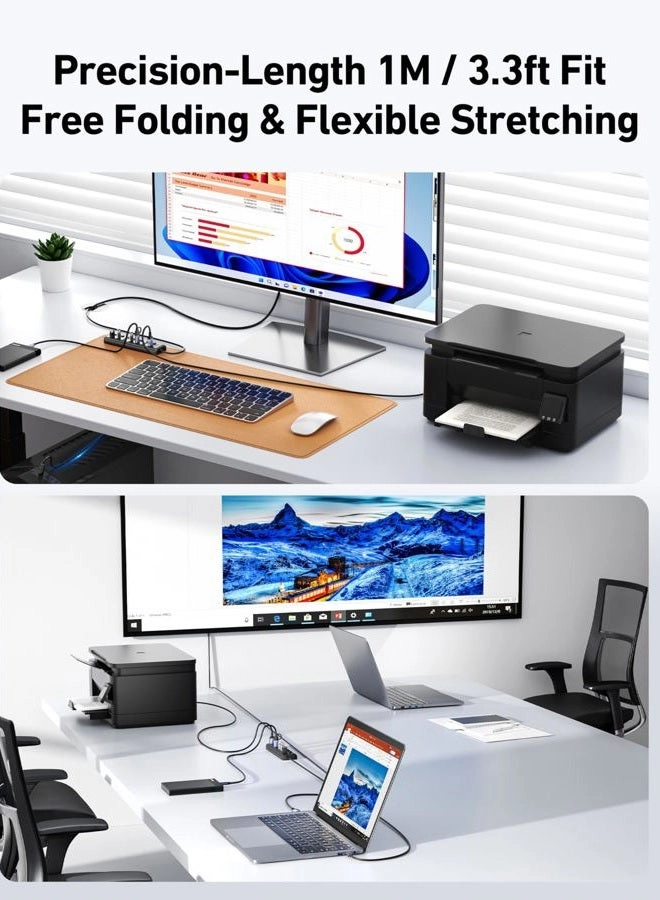 USB 3.0 Hub - 7-Port 3.3ft Cable