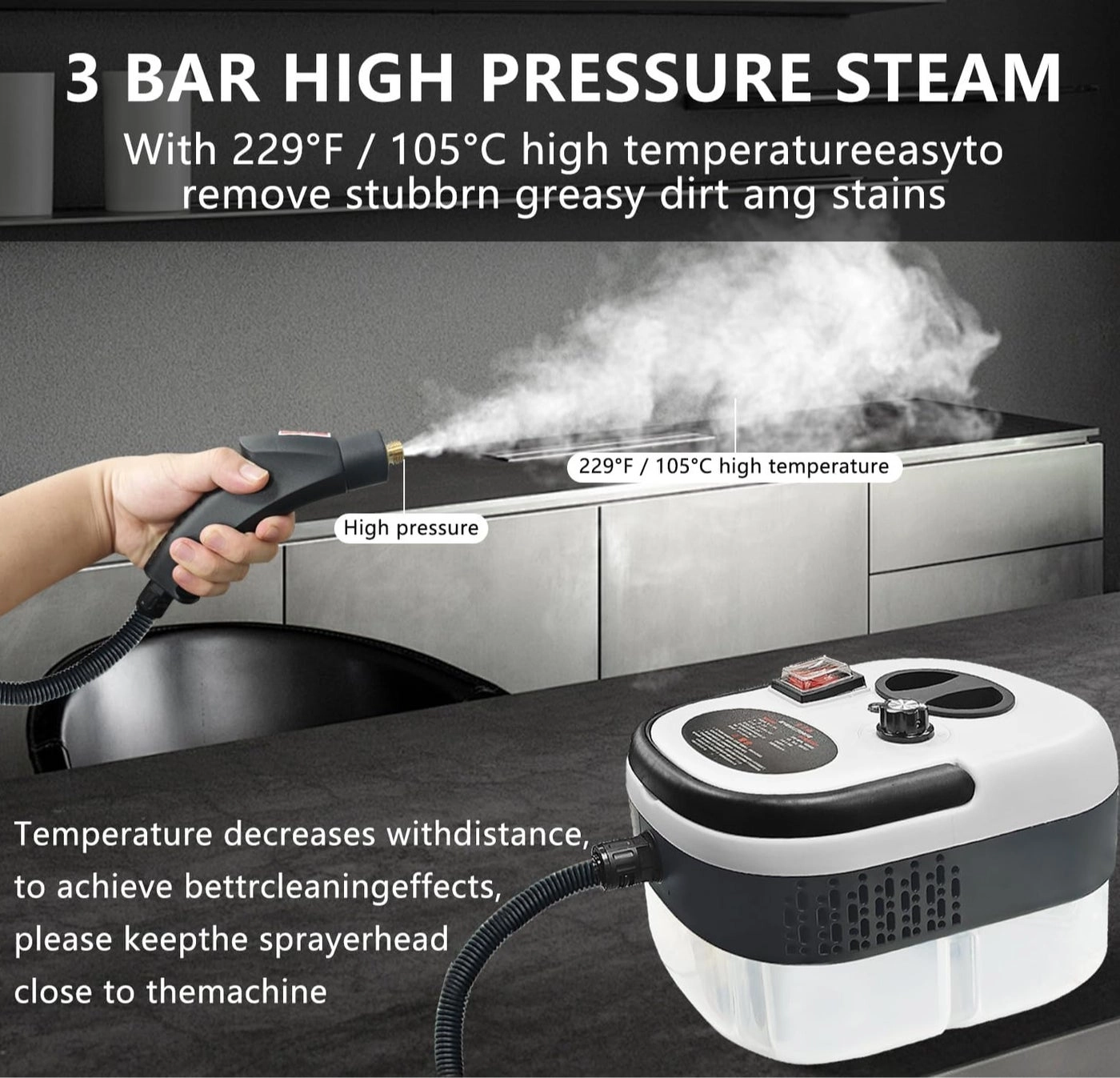 Portable Steam Cleaner - 1200ML