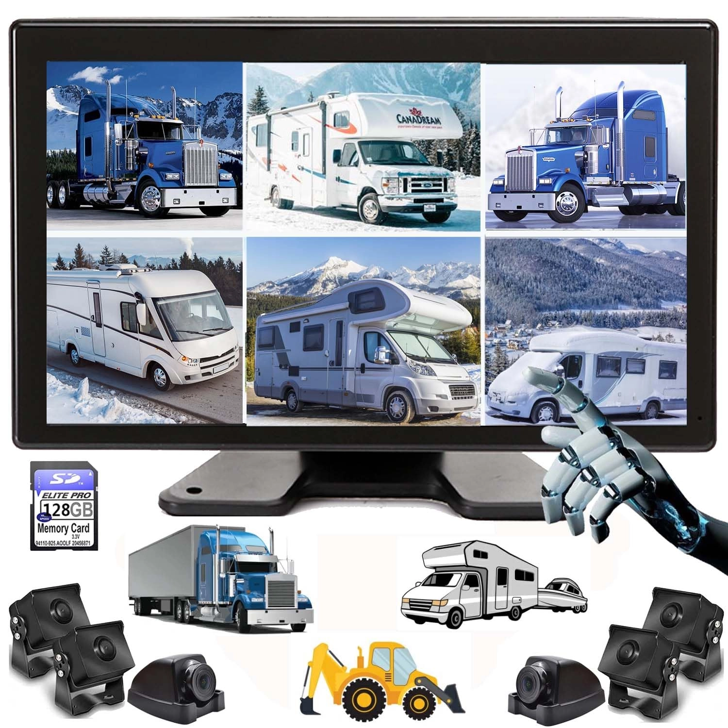 Maoming Yingjing E-Commerce Co., Ltd. Backup Camera Monitor - Night vision Wired 1080P