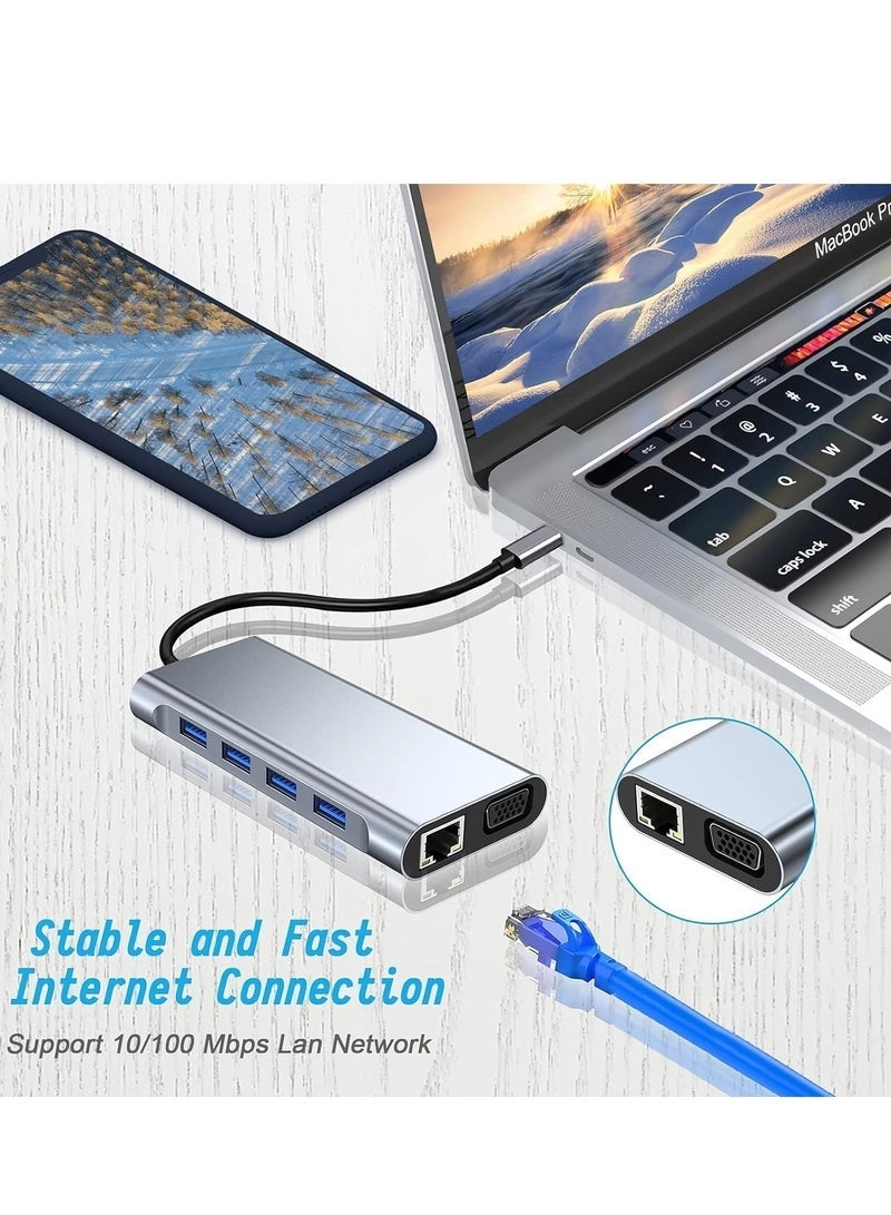 11-in-1 USB C Hub - USB C MacBook Pro MacBook Air