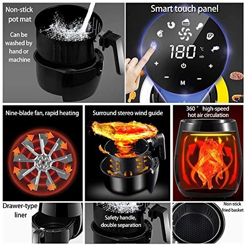 Oil-Free Air Fryer TINZA21401 - 5.2 litres