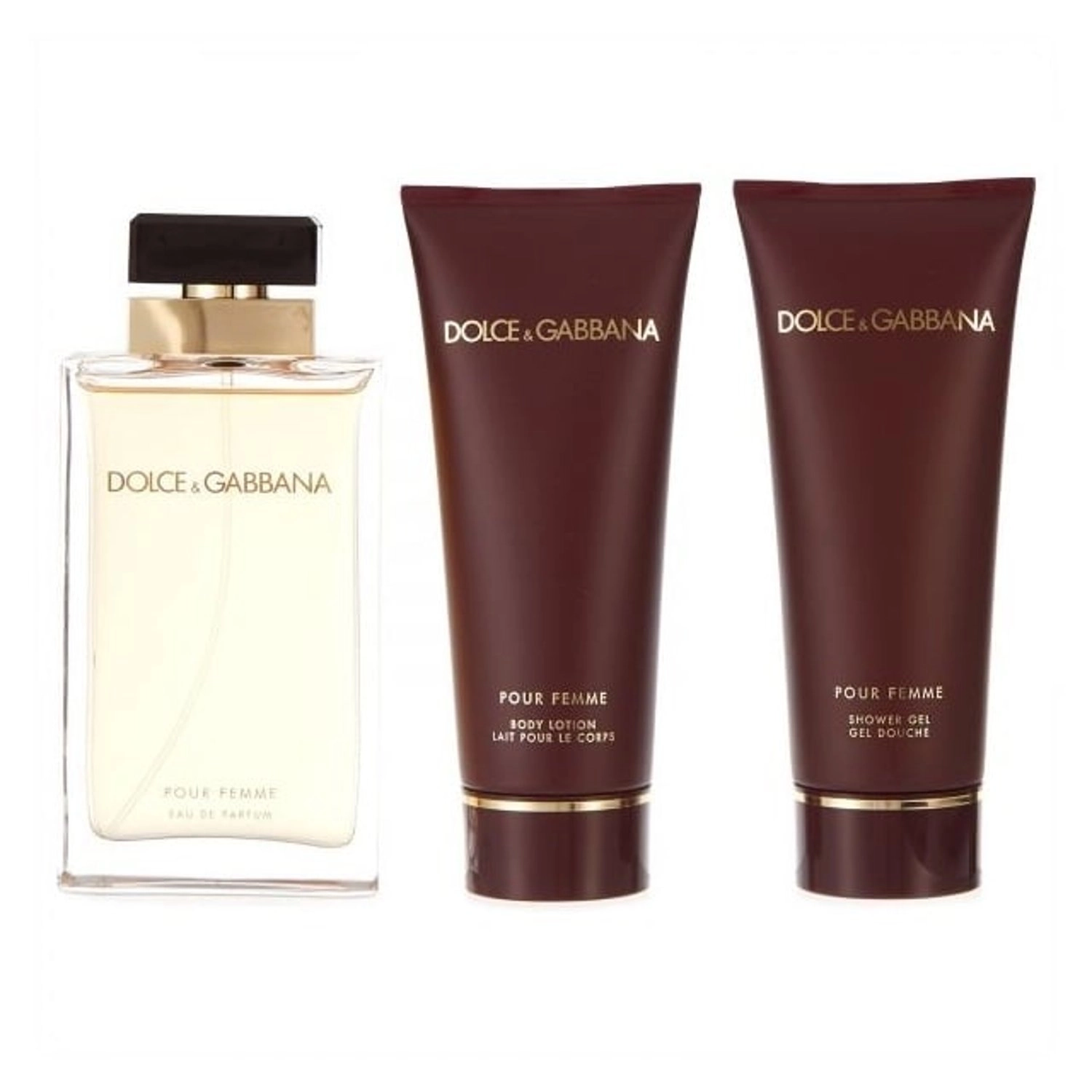 Pour Femme Eau de Parfum - 100ml + Pour Femme Body Lotion - 100ml + Pour Femme Shower Gel - 100ml