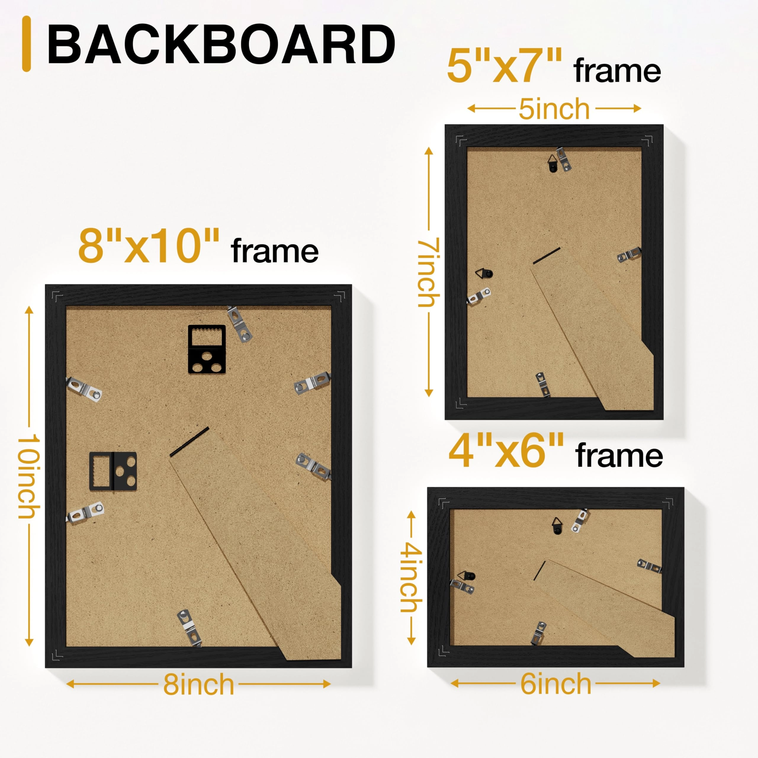 Picture Frames Set - 10 Pack Rustic Grey