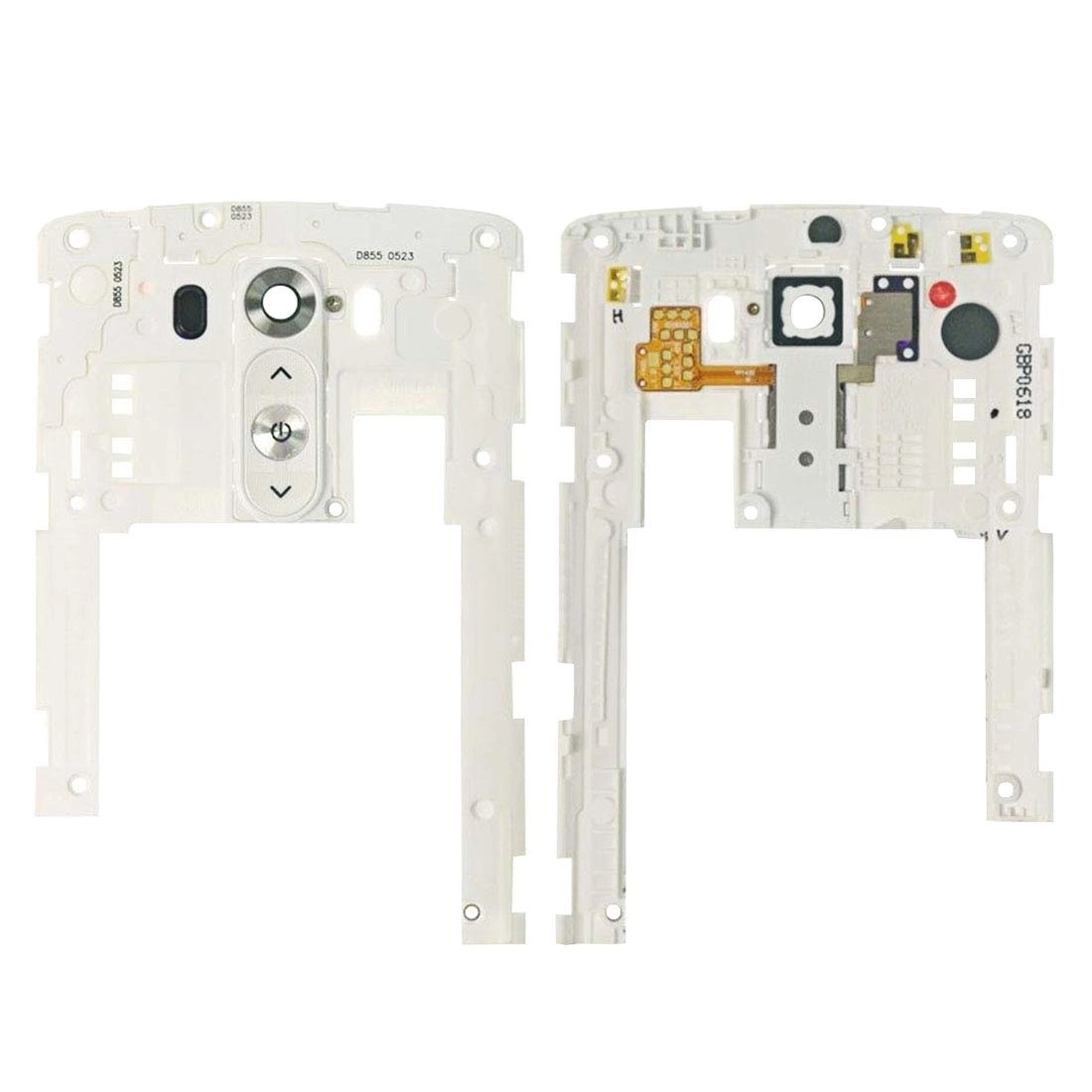 Wangyyy Back Plate Housing Camera Lens Panel - LG G3 D855 White