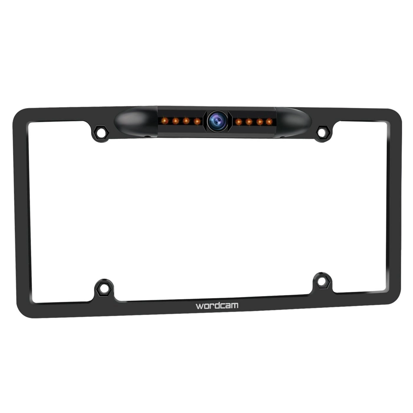 Wordcam License Plate Frame Rear View Backup Camera - Night vision