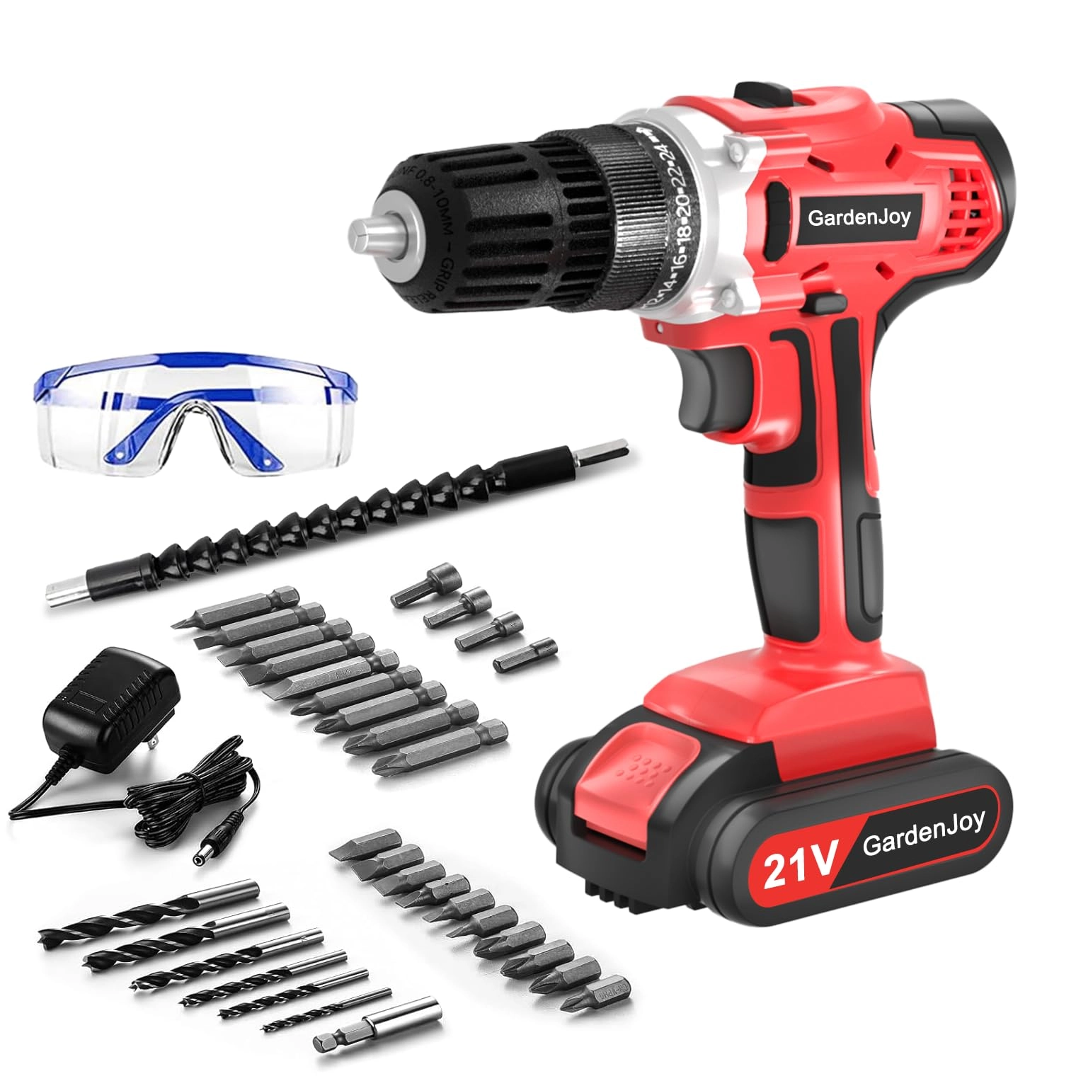 GardenJoy Cordless Drill - 31.5 Watt-hours
