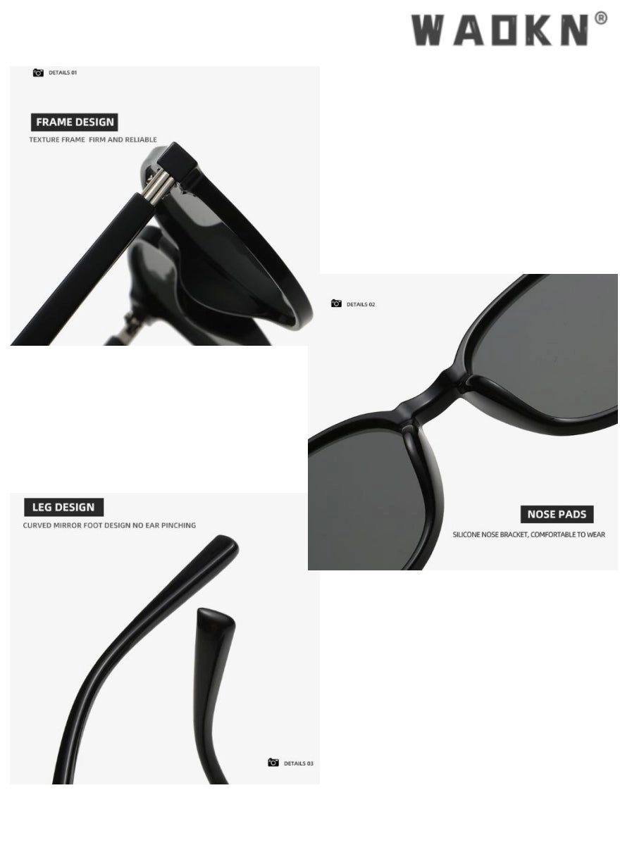 Oversized Sunglasses - grey/silver