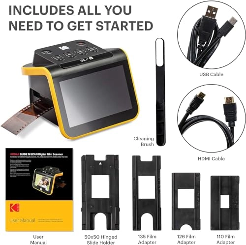 Slide N Scan + SD Card + SD Card Reader - USB