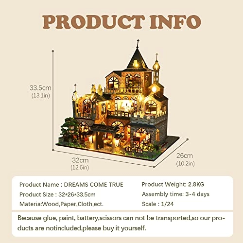 DIY Dollhouse Miniature Kit - 3D Wooden Furniture