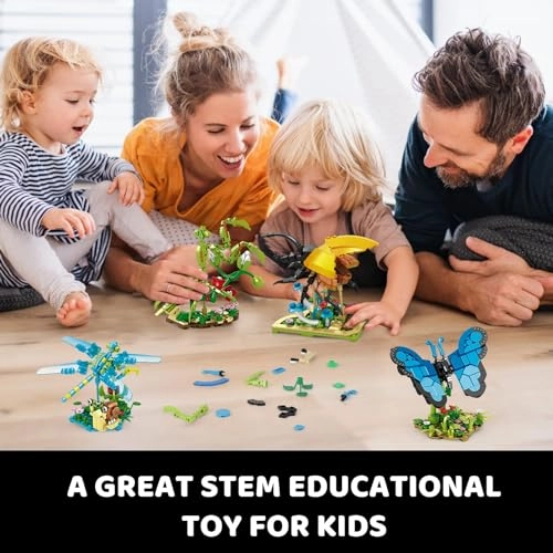 Insect Collection Building Set - mantis beetle butterfly dragonfly 815 pcs