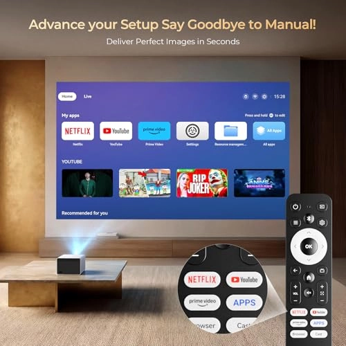Smart Mini Projector YG291 1280 x 720 pixels