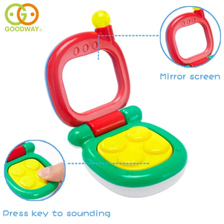 Baby Telephone Rattle Shaker Toy With Mirror - Suitable for 0 month and above