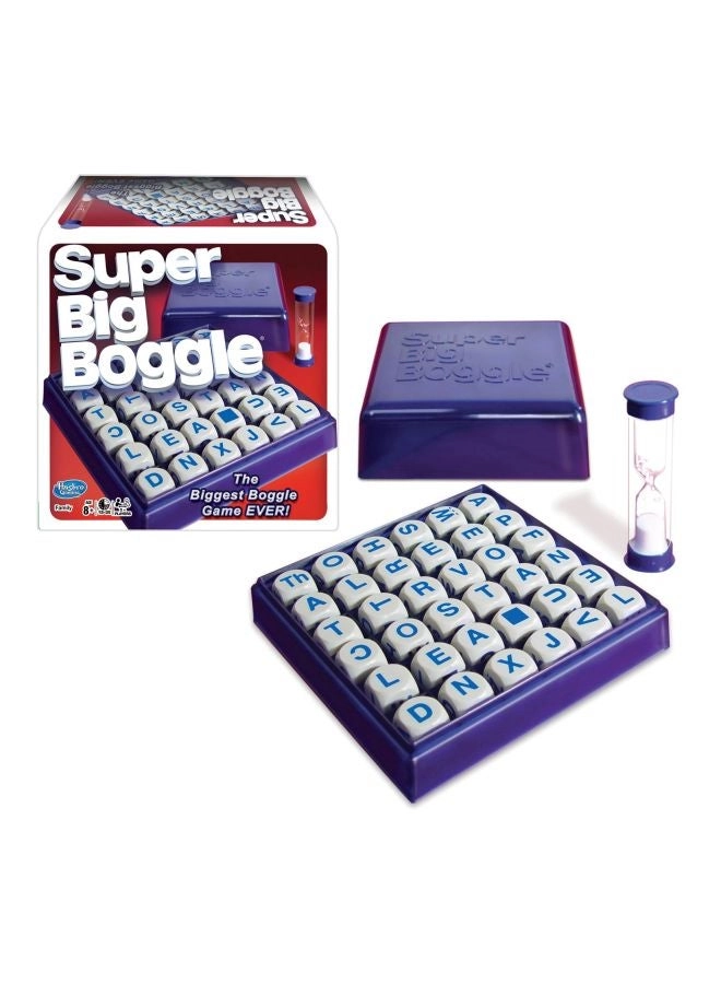 Super Big Boggle - 6x6 Grid 36 Letter Cubes 4 Minute Sand Timer