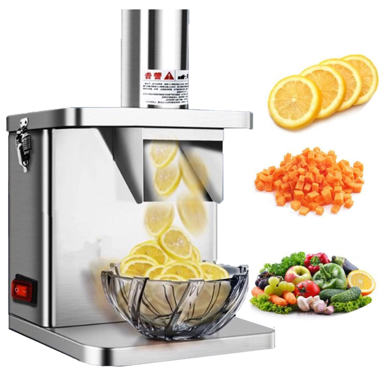 SAOGERUL Commercial Vegetable and Fruit Dicer Machine - Electric