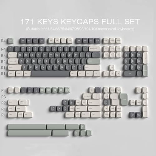 PBT Double Shot Keycaps - US Bluetooth USB-C