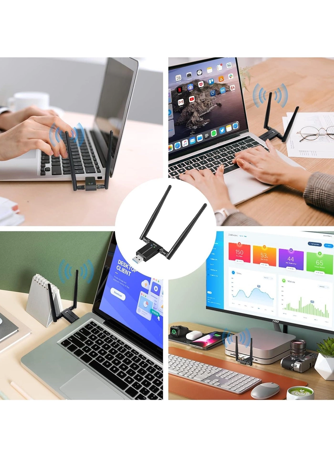 USB WiFi Adapter - Dual-Band 2.4GHz/5GHz USB3.0 Wireless