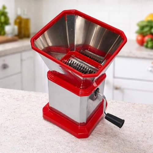 Manual Vegetable Cutter - Stainless Steel Red