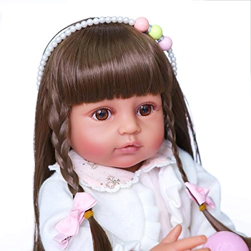 Reborn Baby Doll - 22 inches Vinyl Silicone African American Set