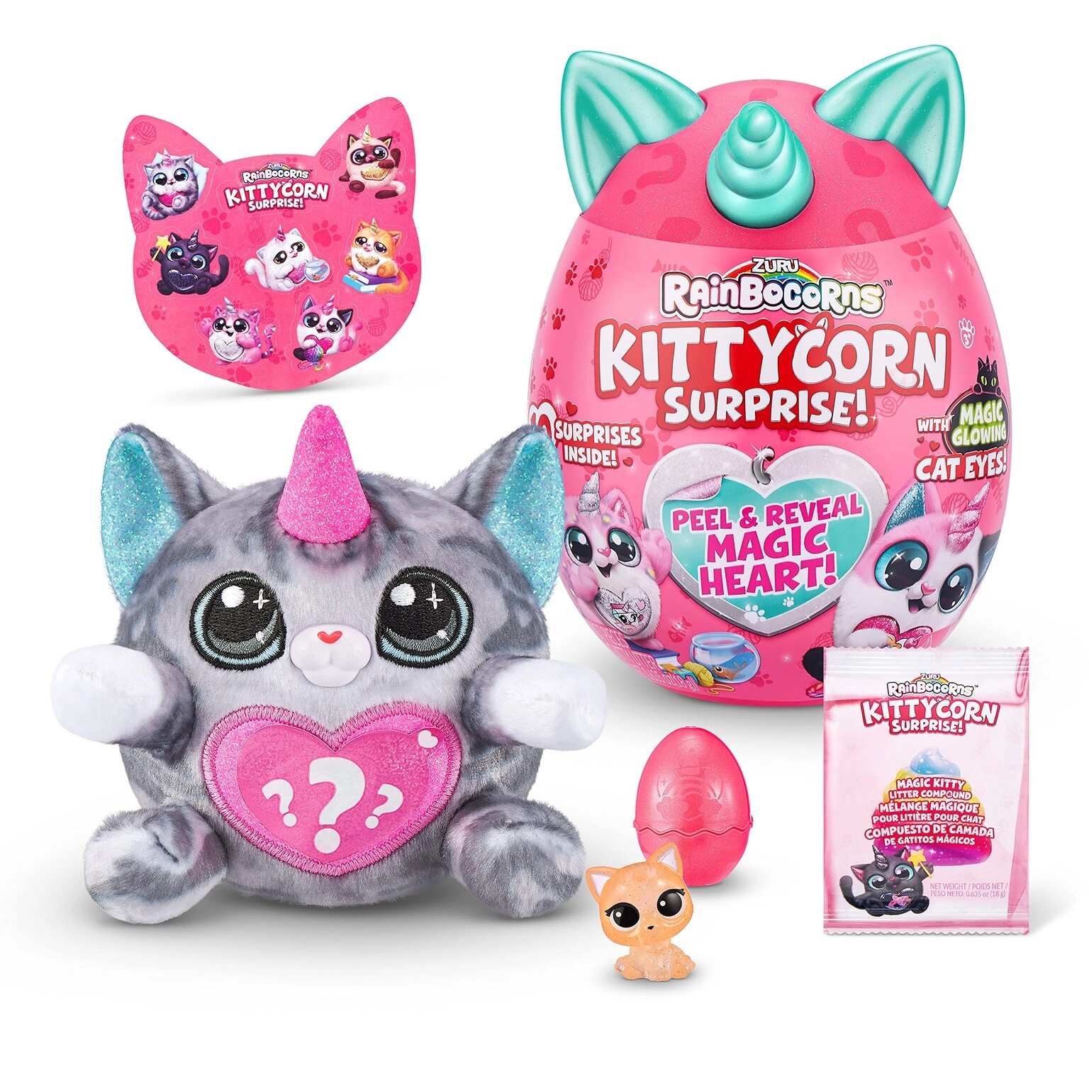 Rainbocorns Kittycorn Surprise Series 1 - Collectible Plush Surprise Egg