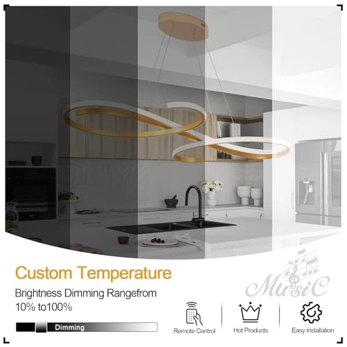 Light Fixture - 3000K 6500K Dimmable