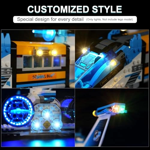 LED Light Kit for LEGO Dreamzzz Mr. Oz Space Bus 71460