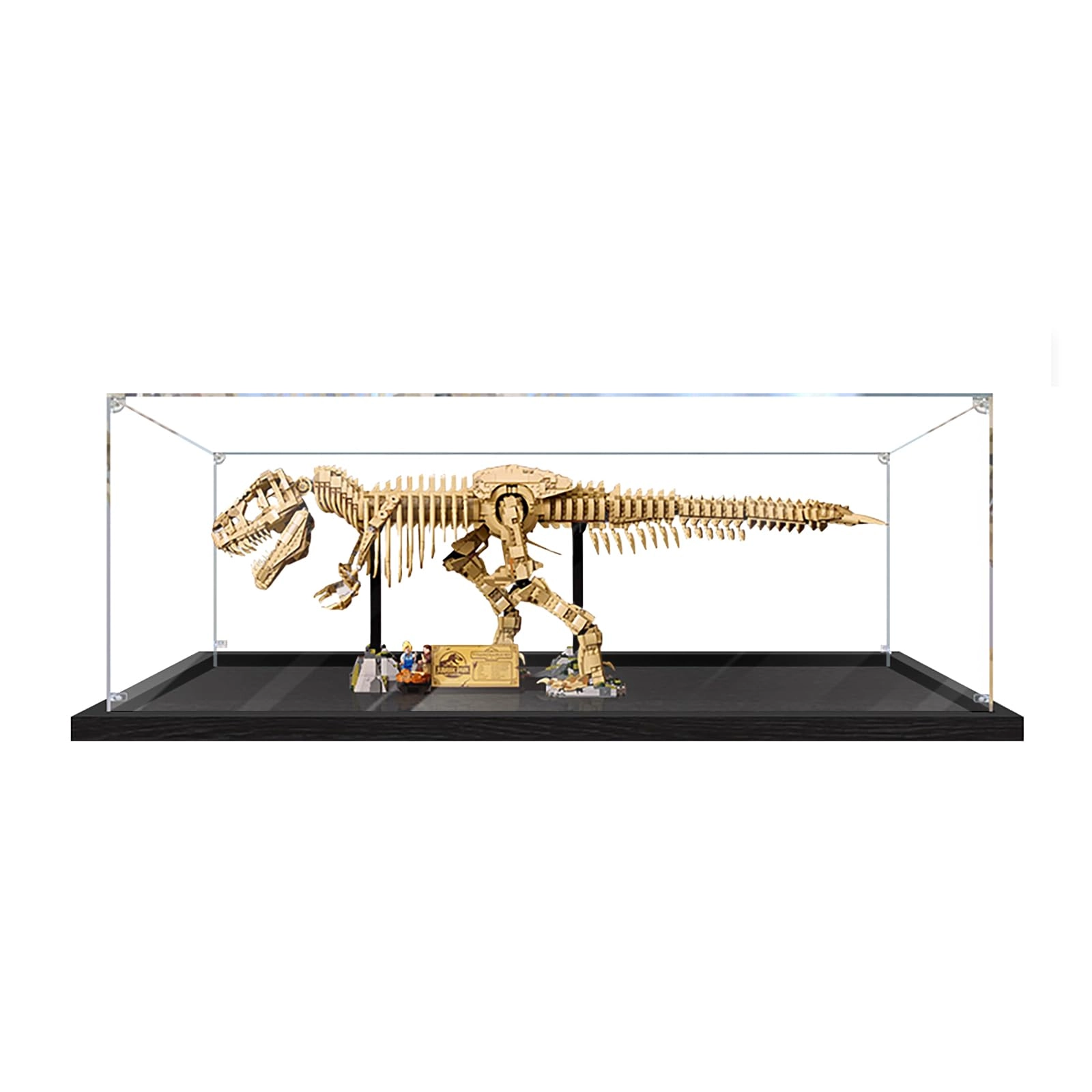 BrightAura Acrylic Display Case for LEGO 76968 - Transparent 2mm Tyrannosaurus Rex