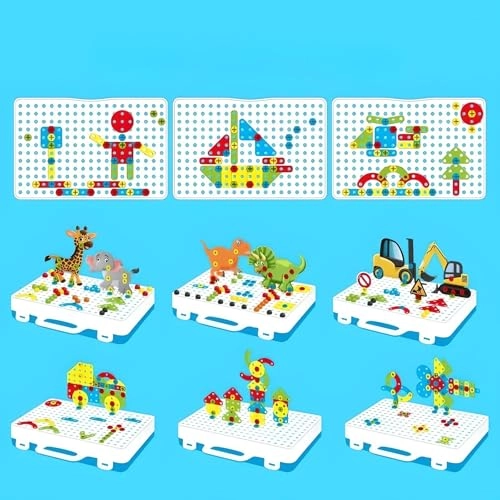 3D Screw Toy - 36 months - 8 years 213PCS