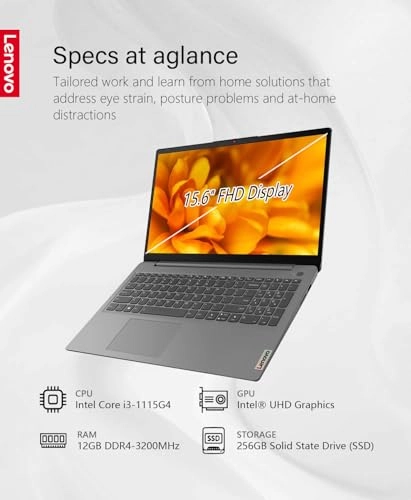 Ideapad 3i - 15.6 inch 256GB 12GB Core I3 1115G4