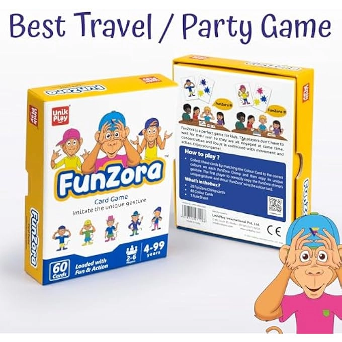 FunZora Card Game - 1 piece math science geography history