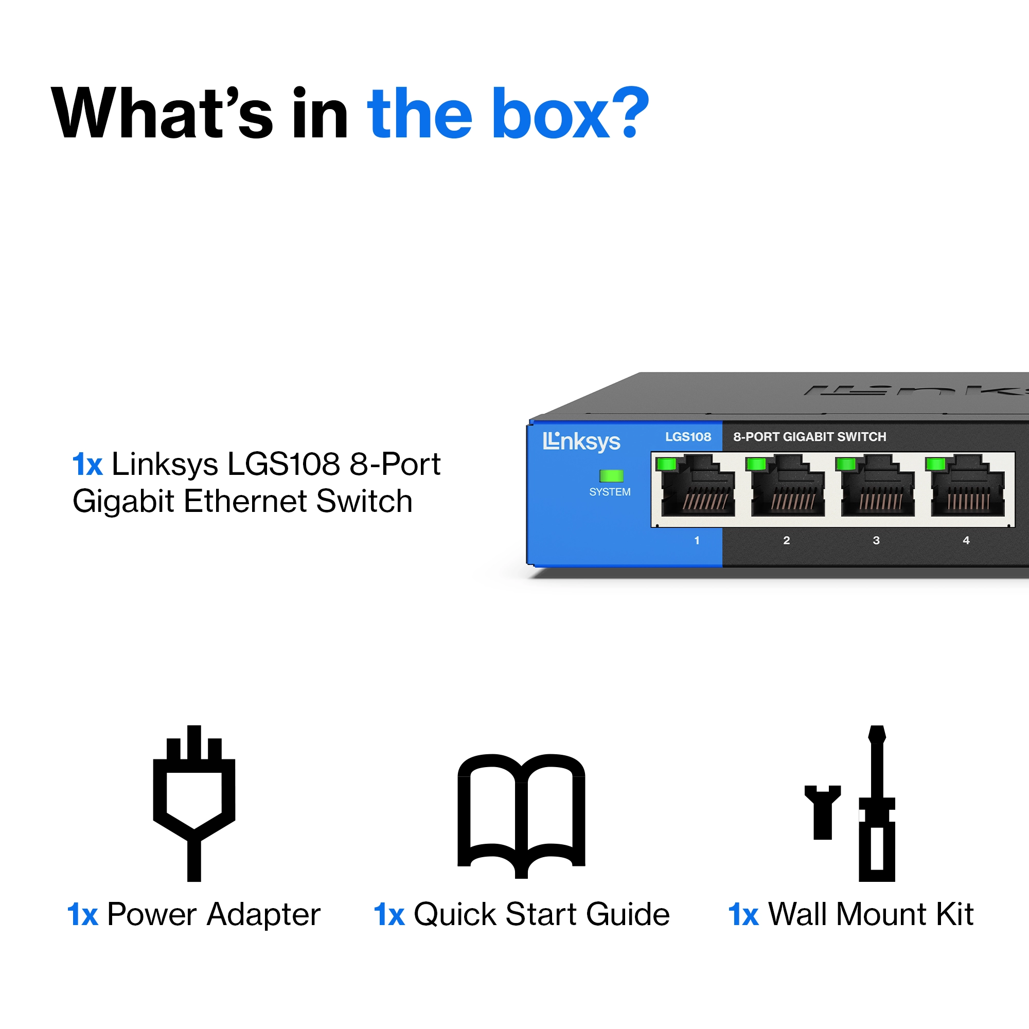 LGS108-EU-RTL 8-ports